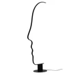 Lampadar Azzardo FACE metal, acril, negru, alb, LED, 55W, 3000-6500K, 4400Lm - AZ-5468