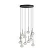 Pendul Azzardo SERENITY metal, sticla, negru, alb,LED, 84W, 3000K - AZ-6534