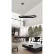Pendul Azzardo MIRABELLA metal, acril, negru, alb, LED, 48W, 3000K - AZ-6744