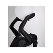 Lampa decor Azzardo ARTEMIS metal, sticla, plastic, negru, alb, E27 - AZ-6783