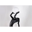Lampa decor Azzardo ARTEMIS metal, sticla, plastic, negru, alb, E27 - AZ-6783
