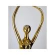 Lampa decor Azzardo DEMETER metal, sticla, auriu, alb, E27 - AZ-6784