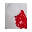 Lampa decor Azzardo PUMA plastic, sticla, rosu, alb, E27 - AZ-6785