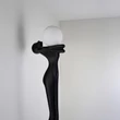 Lampa decor Azzardo HESTIA metal, plastic, sticla, negru, alb, E27 - AZ-6787