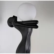 Lampa decor Azzardo HESTIA metal, plastic, sticla, negru, alb, E27 - AZ-6787