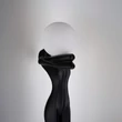 Lampa decor Azzardo HESTIA metal, plastic, sticla, negru, alb, E27 - AZ-6787
