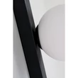 Aplica de perete Azzardo ELMO metal, sticla, negru, alb, LED, 5W, 3000K, 375Lm - AZ-6798