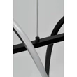 Pendul Azzardo MEMPHIS metal, acril, negru, alb, LED, 55W, 2800K, 2580Lm - AZ-6815