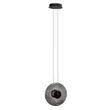 Pendul Azzardo ANDORA metal, sticla, negru, fumuriu, LED, 12W, 3000K, 600Lm - AZ-6883
