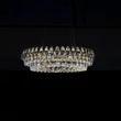 Pendul Azzardo BARLETTA metal, cristal, auriu, transparent, LED, 180W, 3000K - AZ-6904