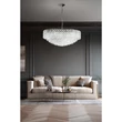 Pendul Azzardo BURANO metal, cristal, crom, transparent, E14 - AZ-6907