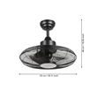 Ventilator Eglo IGELDO metal, acril, negru, alb, LED, 15W, 3000K-4000K-5000K, 1800 Lm - 35133