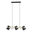 Pendul Eglo HORNWOOD metal, lemn, negru, maro, E27 - 43517