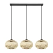 Pendul Eglo AMSFIELD 1 metal, negru, maro, natural, E27 - 43863