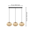 Pendul Eglo AMSFIELD 1 metal, negru, maro, natural, E27 - 43863