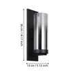 Aplica de perete Eglo TOOTHILL metal, sticla, negru, E27 - 44003