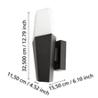 Aplica de perete exterioara Eglo FARINDOLA metal, plastic, negru, alb, E27, IP 44 - 900682