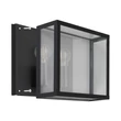 Aplica de perete exterioara Eglo ALAMONTE 1 metal, sticla, negru, transparent, E27, IP 44 - 900698