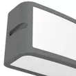 Aplica de perete exterioara Eglo CAMARDA metal, plastic, antracit, alb, LED, 4000K, 10.5W, 1200lm, IP54 - 900808