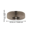 Plafoniera Eglo PALOMBAIA metal, lemn, negru, gri, E27 - 900832