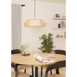 Pendul Eglo YUKU-Z metal, lemn, textil, alb, maro, LED, 2700K-6500K, 22W, 2600lm - 900842