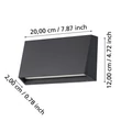 Aplica de perete exterioara Eglo SPONGANO metal, negru, LED, 3000K-4000K-5000K-6500K, 9.5W, 1100lm, IP65 - 900887