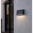 Aplica de perete exterioara Eglo SPONGANO metal, negru, LED, 3000K-4000K-5000K-6500K, 9.5W, 1100lm, IP65 - 900887