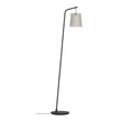 Lampadar Eglo FATTORIA metal, lemn, textil, negru, maro, alb, E27 - 900905