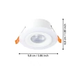 Spot incastrabil Eglo CALONGE plastic, alb, LED, 3000K, 4.8W, 620lm - 900912