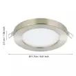 Spot incastrabil Eglo FUEVA FLEX metal, plastic, nichel, alb, LED, 3000K, 5.5W, 650lm - 900933