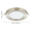 Spot incastrabil Eglo FUEVA FLEX metal, plastic, nichel, alb, LED, 4000K, 5.5W, 700lm - 900936