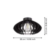 Plafoniera Eglo COSSANO 3 metal, negru, E27 - 900999