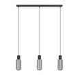 Pendul Eglo MAJONE metal, sticla, negru, fumuriu, E27 - 901005