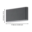 Aplica de perete exterioara Eglo GRUTTI metal,plastic, antracit, transparent, LED, 11,6W, 3000K-4000K-6500K, 1260 Lm, IP65 - 901026