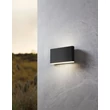 Aplica de perete exterioara Eglo GRUTTI metal,plastic, antracit, transparent, LED, 11,6W, 3000K-4000K-6500K, 1260 Lm, IP65 - 901026