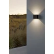 Aplica de perete exterioara Eglo CALPINO 3 metal, sticla, negru, transparent, LED, 5,6W, 3000K, 840 Lm, IP54 - 901064