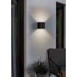 Aplica de perete exterioara Eglo CALPINO 3 metal, sticla, negru, transparent, LED, 5,6W, 3000K, 840 Lm, IP54 - 901064