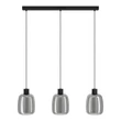 Pendul Eglo MOLOCHIO-Z metal, sticla, negru, fumuriu, LED, 11W, 2700K-6500K, 1500 Lm - 901121