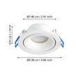 Spot incastrabil Eglo ARENALS metal, plastic, alb, LED, 4,9W, 3000K, 550 Lm - 901167