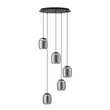 Pendul Eglo CIAMPINO metal, sticla, negru, gri, E27 - 901194