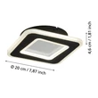 Aplica de perete Eglo MACCHIONI metal, plastic, alb, negru, LED, 20W, 4000K, 2360 Lm - 901239