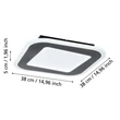 Plafoniera Eglo MACCHIONI metal, plastic, alb, negru, LED, 20W, 2700K -6500K, 2360 Lm - 901241