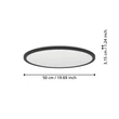 Plafoniera de baie Eglo ROVITO  plastic, negru, alb, LED, 16,8W, 2700K- 4000K-6500K, 2900 Lm, IP 44 - 901441