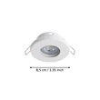 Spot incastrabil Eglo FAVAZZINA metal, sticla, alb, transparent, GU10, 3X4W, 2700K, IP44 - 901759