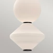 Pendul Elstead metal, sticla, negru, alb, LED, 20W, 3000K, 1060 Lm - ELS-ALM-BIJOU-P3-MB