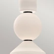 Pendul Elstead metal, sticla, negru, alb, LED, 20W, 3000K, 1060 Lm - ELS-ALM-BIJOU-P3-MB