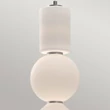 Pendul Elstead metal, sticla, nichel, alb, LED, 20W, 3000K, 1060 Lm - ELS-ALM-BIJOU-P3-PN
