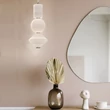Pendul Elstead metal, sticla, nichel, alb, LED, 20W, 3000K, 1060 Lm - ELS-ALM-BIJOU-P3-PN