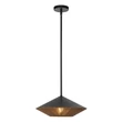 Pendul Elstead metal, franghie, negru, natur, E27 - ELS-ALM-DAPHNE-P-L-MB