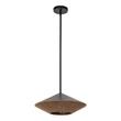 Pendul Elstead metal, franghie, negru, natur, E27 - ELS-ALM-DAPHNE-P-L-MB